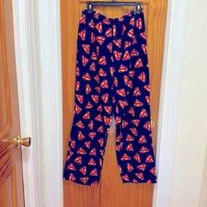Men’s Superman flannel bottoms pajamas